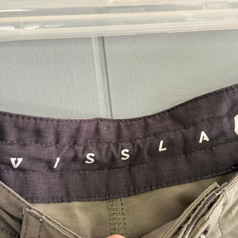 Vissla‎ Solid Sets Boardshort Mens 28 Khaki Cocotex Upcycled Coconut Stretch
